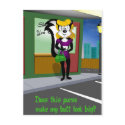 Does this... Skunk Postcard by ChiaPetRescue Does this... Skunk Postcard