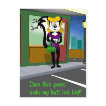 Does this... Skunk Postcard