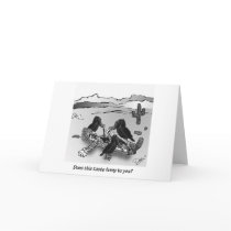 Does this taste funny to you? greeting card