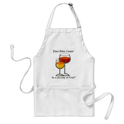 Does wine count as a serving of fruit? aprons