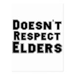 Doesn't Respect Elders postcards