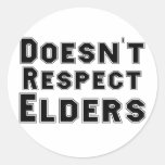 Doesn't Respect Elders stickers