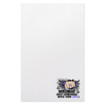 Doesn't Stand A Chance Stomach Cancer Stationery Paper