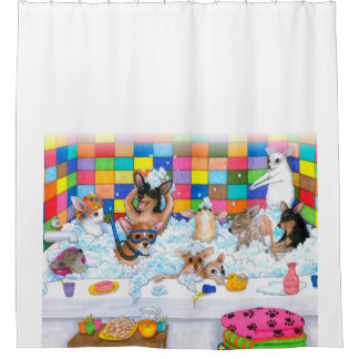 puppy shower curtain chihuahua shower curtains zazzle puppy shower curtain chihuahua shower curtains zazzle