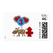 Dog 3rd Birthday Tshirts and Gifts Postage