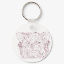 Dog 4  Sketch, Key Chain keychains