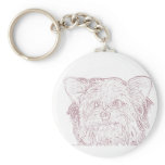 Dog 4  Sketch, Key Chain keychains