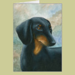 Dog 90 Dachshund Greeting Card cards
