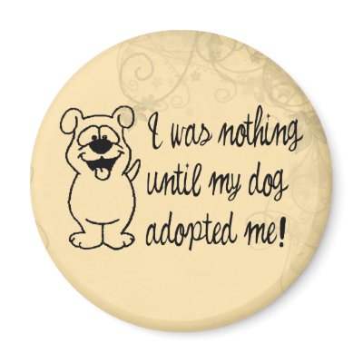 Dog Adoption Fridge Magnet by catanddog