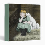 Dog adoring girl Binder