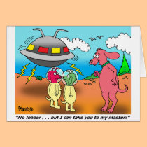 DOG ALIEN CARTOON cards