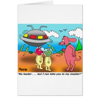 DOG ALIENS card