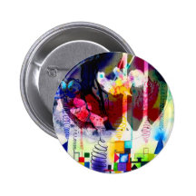 DOG AND BUTTERFLY.jpg Pinback Button
