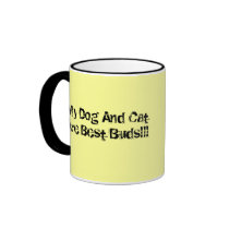 Dog and Cat are best buds Coffee Mug