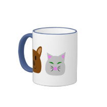Dog and Cat Best Friend mugs