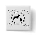 Dog and Cat Button by thehatch Dog and Cat Button