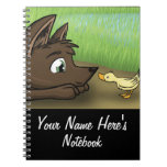 "Dog and Duck" Custom Notebook