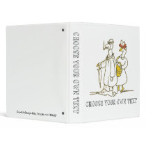 Dog and Goose Couple Binder