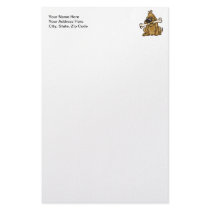 Dog and His Bone Customized Stationery