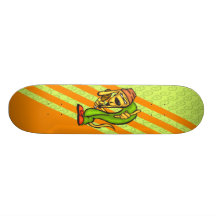 Dog and His Turkey Leg Skateboard Deck