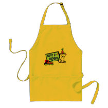 Dog and Train 2nd Birthday aprons