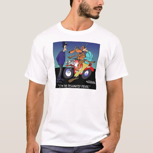 designated driver t shirt dog on horse