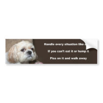 Dog attitude bumper stickers
