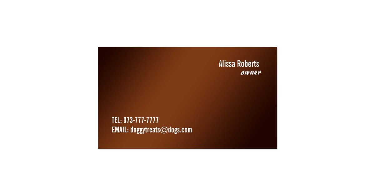 Dog Bakery Business Cards Zazzle