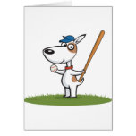 Dog Baseball Greeting Cards