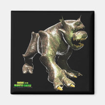 Dog Beast Fridge Magnet