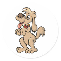 Dog Begging stickers