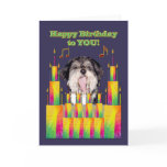 Dog Birthday Cakes Singing Card