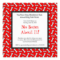 Dog Birthday Party, Doggie Picnic in Park invitations