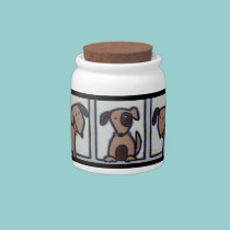 Dog Biscuit jar candy jars