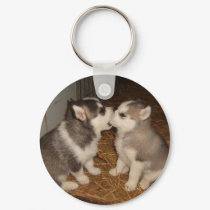 dog biting dogs mouth keychains
