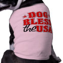 Dog Bless The USA Dog Shirt pet clothing