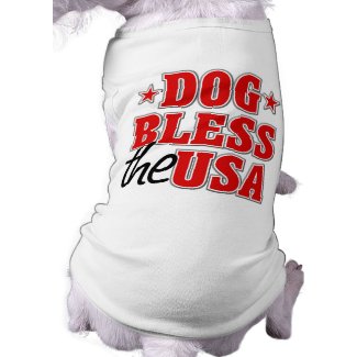 Dog Bless The USA Dog Shirt petshirt
