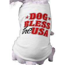 Dog Bless The USA Dog Shirt petshirt