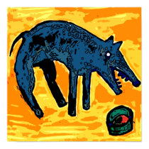 DOG BLUE FOOD BOWL posters