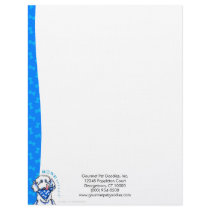 Dog Bone Appetit! Gourmet Dog Food Biz Blueberry Customized Letterhead