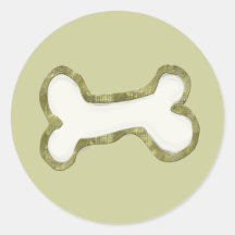 Dog Bone Art Gifts Sticker
