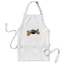 Dog Bone & Paw Print Apron