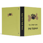 Dog Bone & Paw Print binders