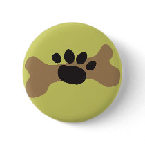 Dog Bone & Paw Print buttons by cdandc Dog Bone & Paw Print buttons