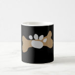 Dog Bone & Paw Print Coffee Mug