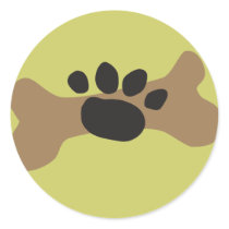 Dog Bone & Paw Print stickers by cdandc Dog Bone & Paw Print stickers
