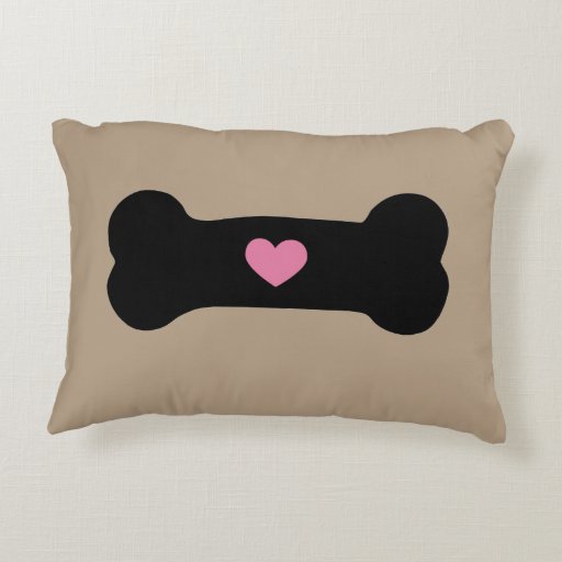 personalized dog bone pillow