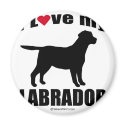 "DOG BREED" - LABRADOR - "I LOVE MY LABRADOR" magnets