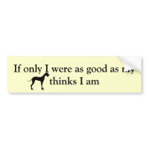 dog bumper sticker