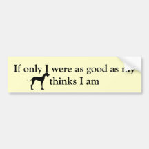 dog bumper sticker